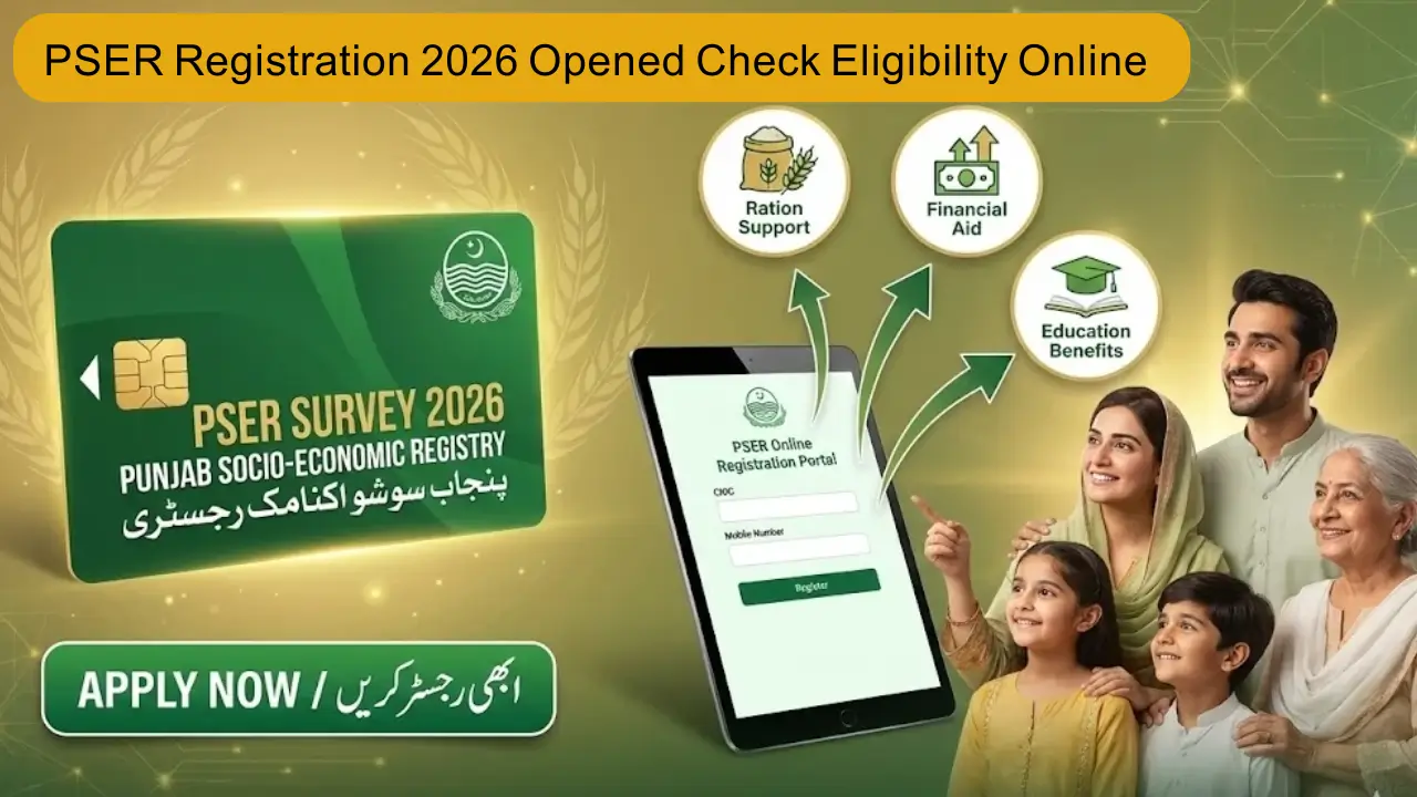 PSER Registration 2026 Opened Check Eligibility Online