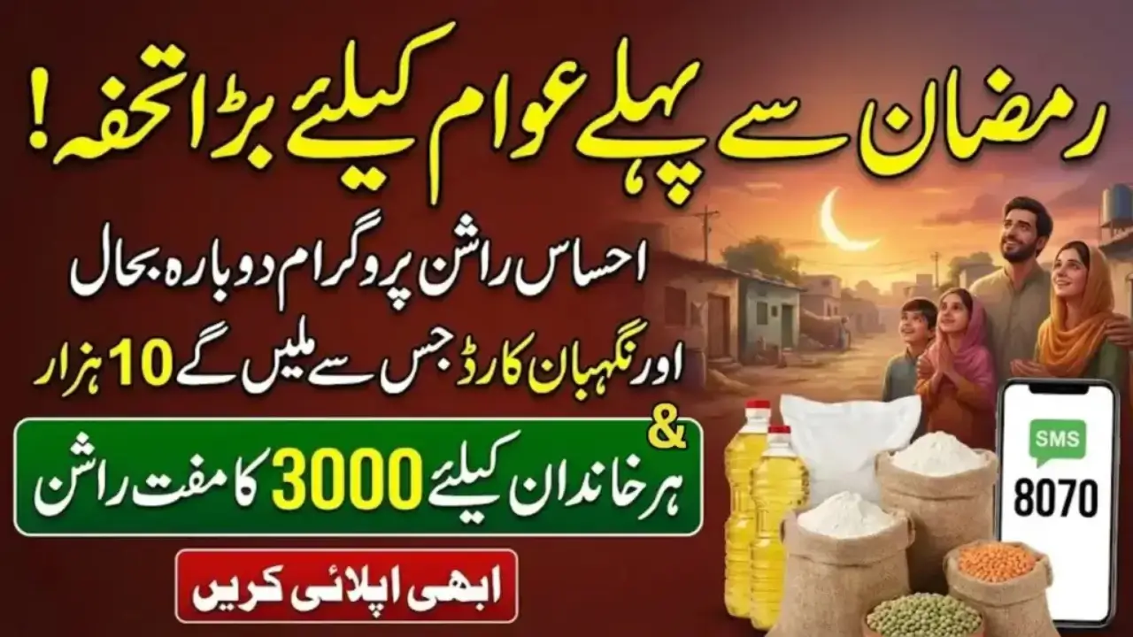 Ehsaas Rashan Subsidy 2026 Reopened How to Check Eligibility by SMS (8070 & 8123)